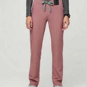 Figs Mineral Mauve Yola Skinny Scrub Pants Small